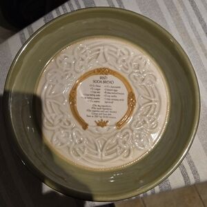 Irish plate/bowl w/recipe